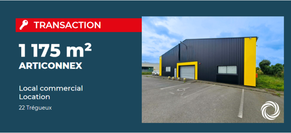 Transaction : Advenis Conseil & Transaction Bretagne accompagne l'implantation d'Articonnex à Trégueux