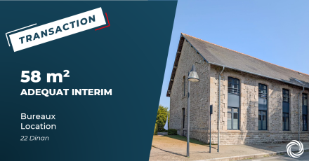 Transaction : Dinan (22), le Groupe Adéquat installe une agence dans les Côtes-d'Armor