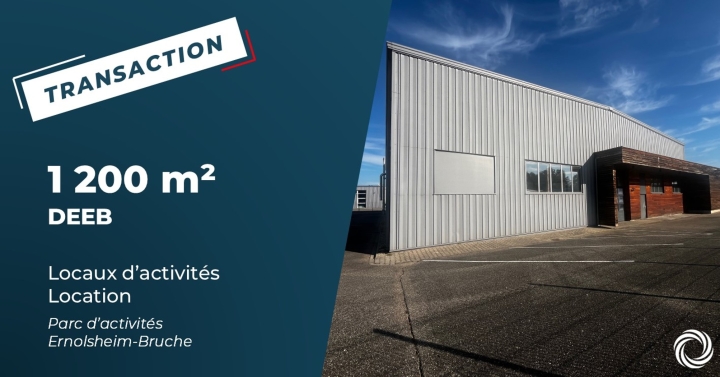 Transaction : Ernolsheim-Bruche (67), DEEB s'installe dans 1 200 m² et gagne son autonomie