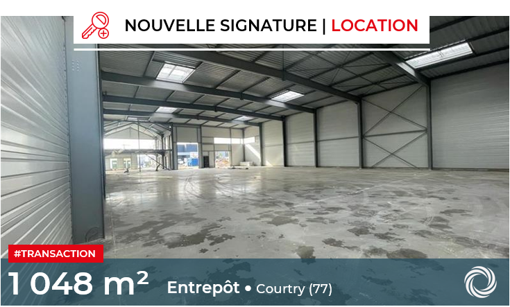 Transaction : Courtry (77), location d'un entrepôt de 1 048 m²