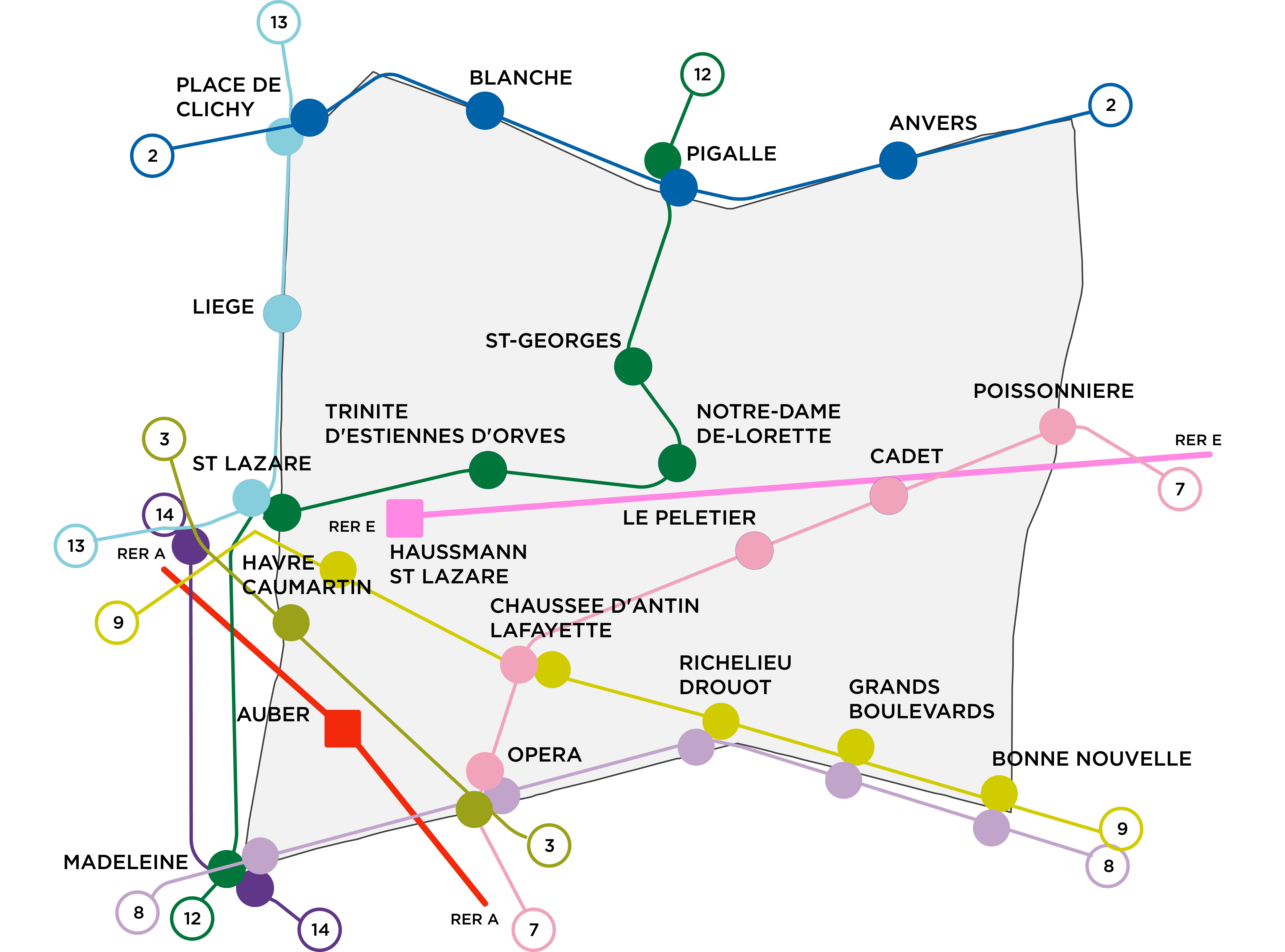 Plan Des Rues Du 9ème Arrondissement De Paris Étude de marché Immobilier Paris 9e arrondissement | Advenis RES