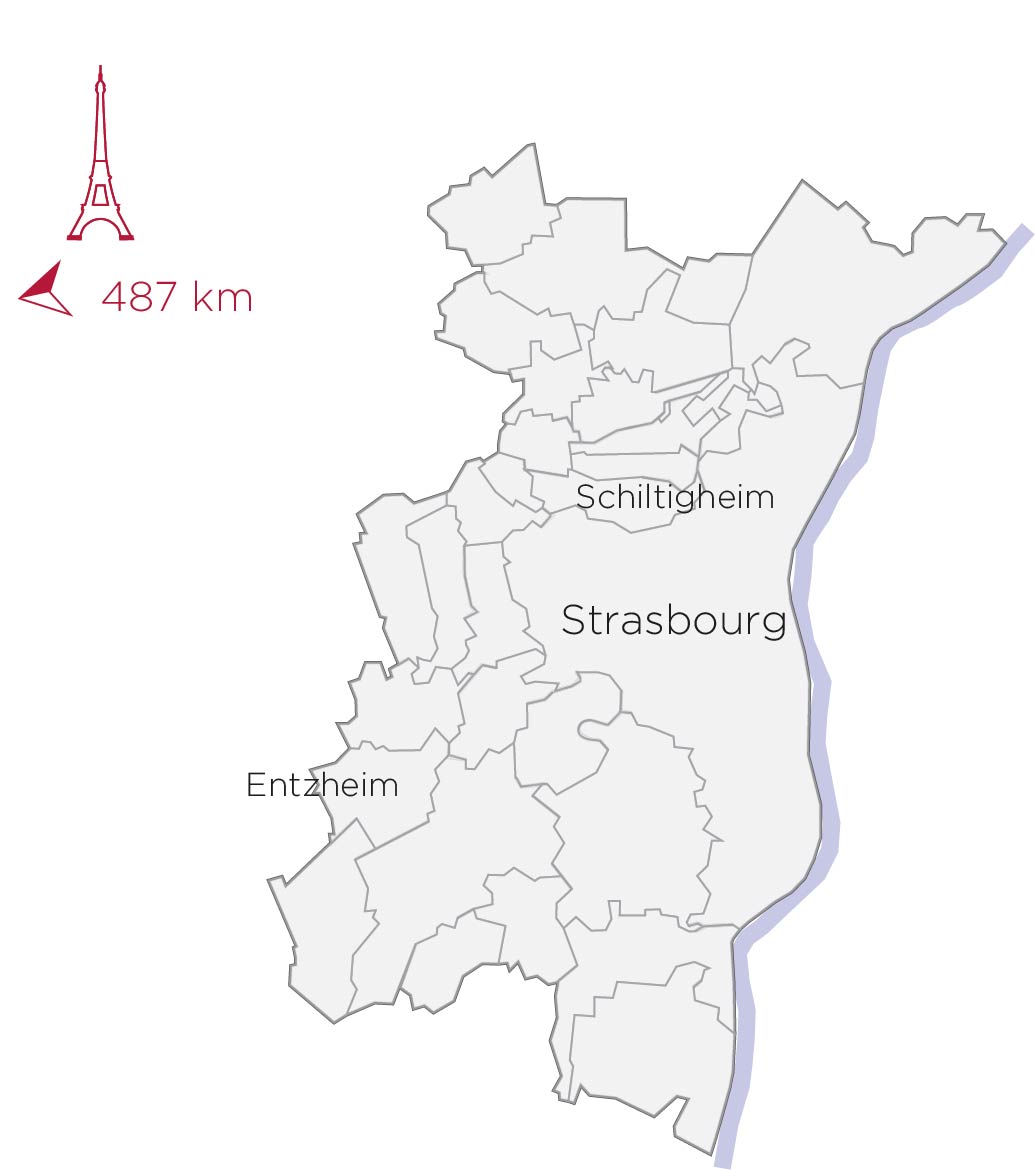 Carte Strasbourg Eurométropole