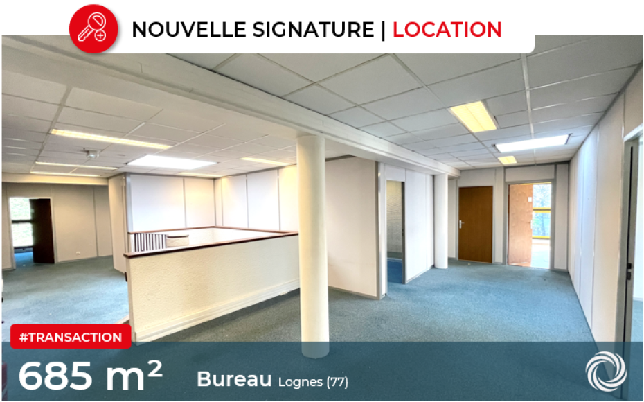 Transaction : Lognes (77), location de 685 m² de bureaux