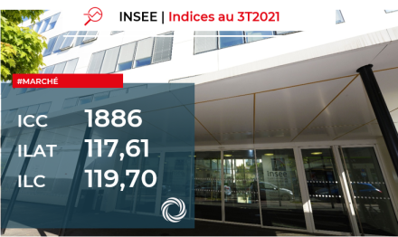 INSEE : Indices ICC, ILAT, ILC AU 3ème trimestre 2021