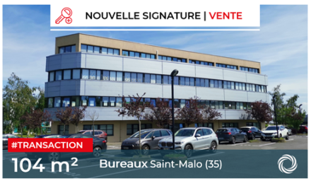 Saint-Malo (35) : vente de 104 m² de bureaux