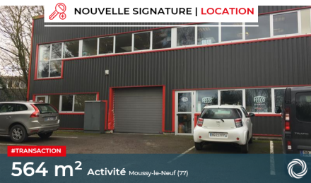 Transaction : Moussy-le-Neuf (77), location de 564 m² de locaux d'activité