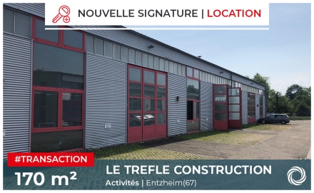 Transaction : Entzheim (67), location de 170 m² de locaux d'activité