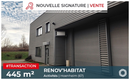 Transaction : RENOV’HABITAT fait l’acquisition de locaux à Hoenheim (67)