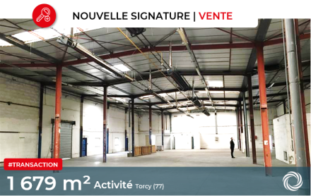 Transaction : Torcy (77), vente de 1 679 m² d'activité