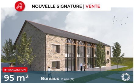 Transaction : vente de 95 m² de bureaux à CO TELECOM à Dinan (22)