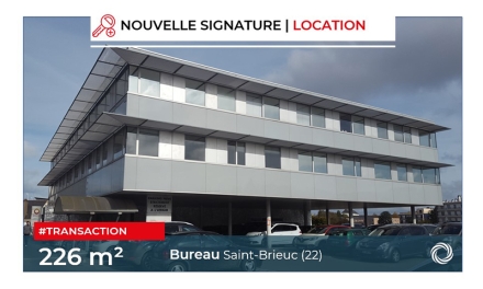 Transaction : Saint-Brieuc (22), location de bureaux de 226 m²