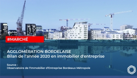 Agglomération bordelaise : bilan de l'année 2020 en immobilier d'entreprise