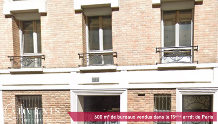 Transactions : Paris 15 (75), acquisition d’un immeuble de bureaux par la foncière SISCARE