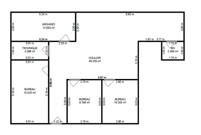 Location Bureaux LE MANS (72000) - Photo 2