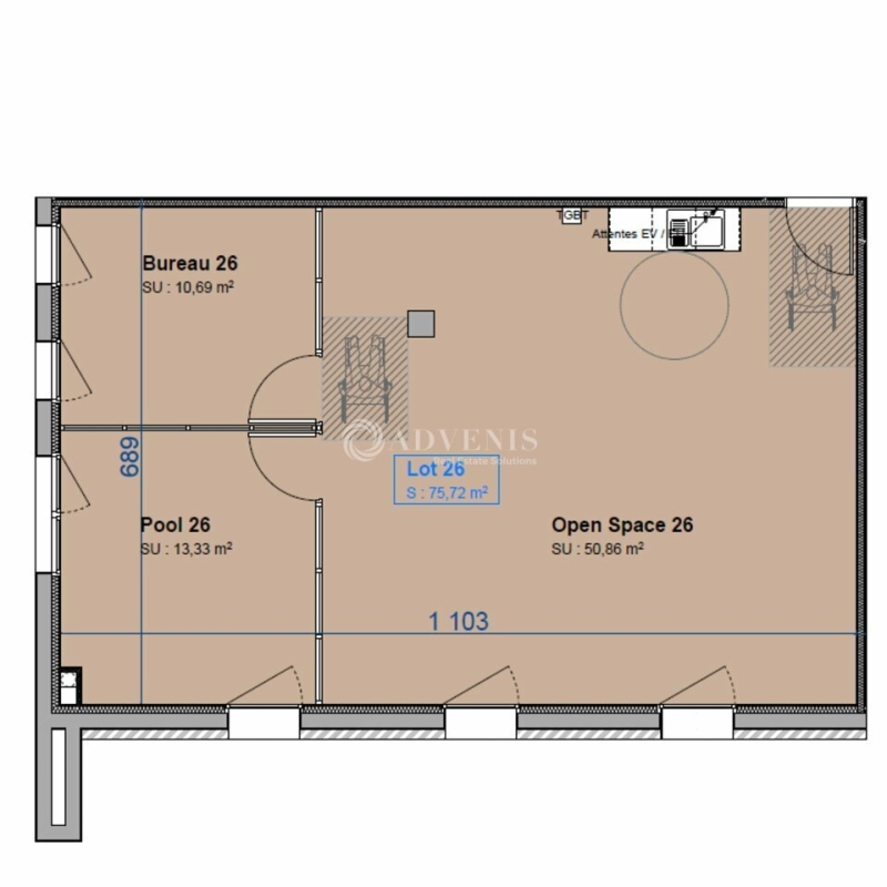 Location Bureaux NARBONNE (11100) - Photo 2