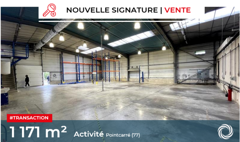 Transaction : Pointcarré (77), vente d'un bâtiment indépendant de 1 171 m²