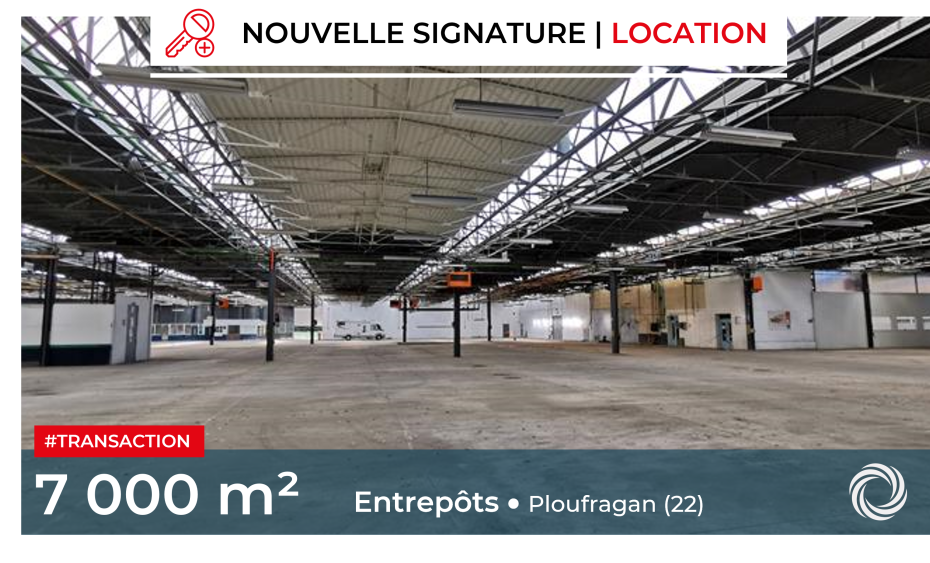 Transaction : Ploufragan (22), location d’un local d’activités de plus de 7 000 m²