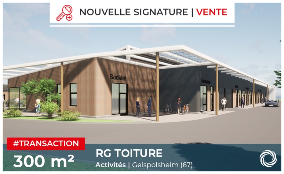 Transaction : Geispolsheim (67), vente de 300 m² de locaux d'activité