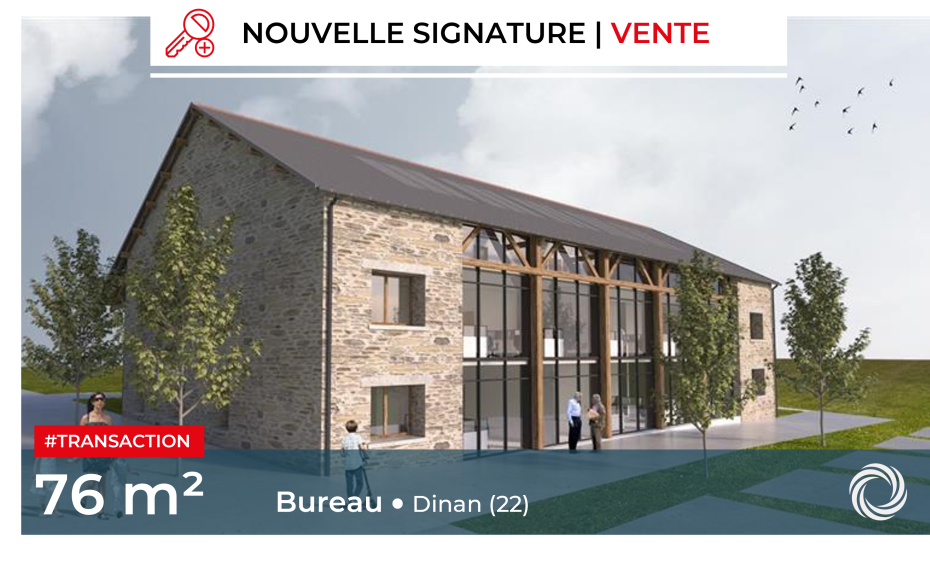 Transaction : Dinan (22), vente d'une surface de bureaux dans ce lieu atypique