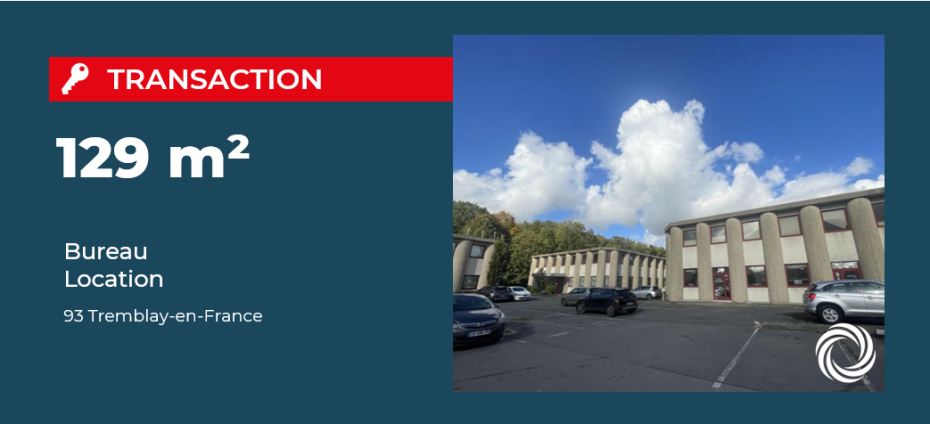 Transaction : Tremblay-en-France (93), location de 129 m² de bureaux au sein du Micro Park