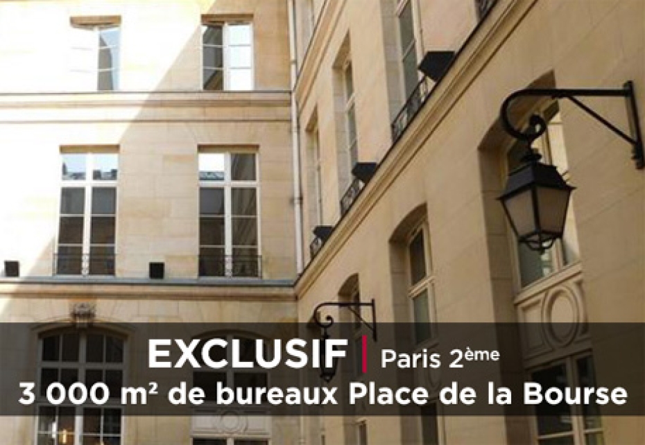 3 000 m² bureaux de standing à louer Place de la Bourse