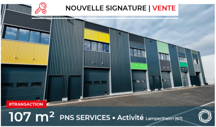 Transaction : Lampertheim (67), vente de 107 m² de locaux d'activité