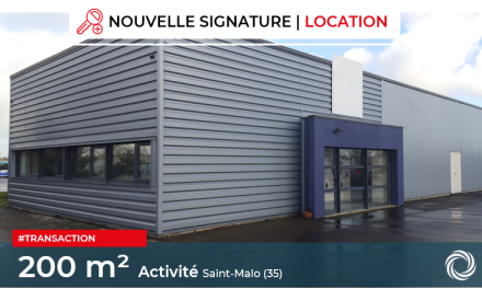Transaction : Saint-Malo (35), location de 200 m² de locaux d'activité