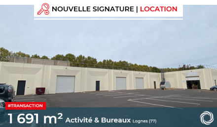 Transaction : Lognes (77), ISS loue 1 691 m² de locaux mixtes