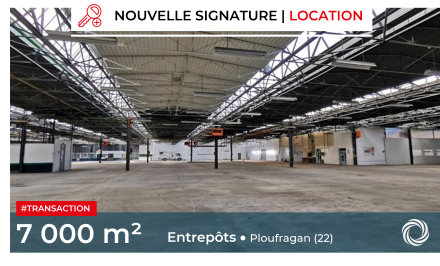 Transaction : Ploufragan (22), location d’un local d’activités de plus de 7 000 m²