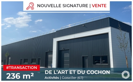 Transaction : Strasbourg (67), DE L’ART ET DU COCHON installe sa production à Goxwiller
