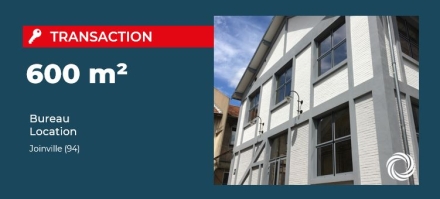 Transaction : Joinville (94), location de 600 m² de bureaux