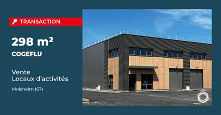 Transaction : La société COGEFLU fait l’acquisition de nouveaux locaux à Molsheim (67)
