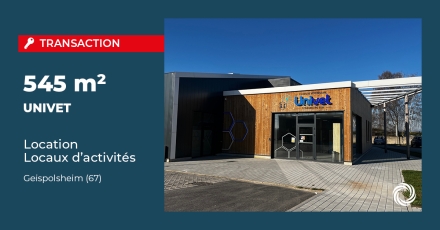 Transaction : Geispolsheim (67), UNIVET regroupe ses cliniques vétérinaires