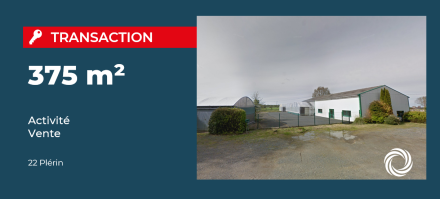 Transaction : Plérin (22), vente d'un ensemble immobilier de 375 m² sur terrain de 4 500 m²