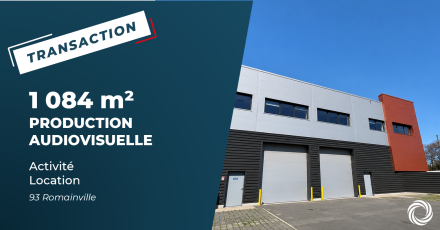 Romainville (93) : une société de production audiovisuelle loue 1 084 m² de locaux d’activité