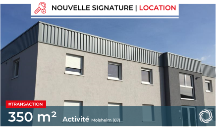 Transaction : Molsheim (67), DNE Climatisation loue 350 m² de locaux d'activité