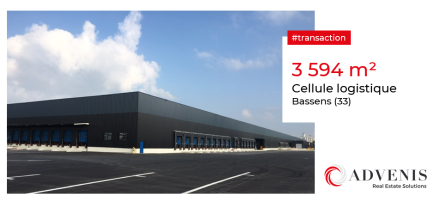 Transaction : Location de 3 594 m² de cellules logistiques à Bassens (33)