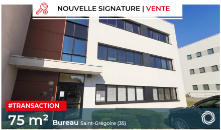 Transaction : Saint-Grégoire (35), vente d'une surface de bureau de 75 m²