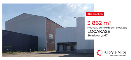 Transaction : Strasbourg (67), LOCAKASE acquiert un bâtiment de 3 862 m² pour son nouveau centre de self-stockage