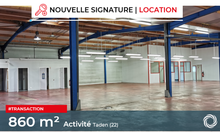 Transaction : Taden (22), location de 860 m² de locaux d'activité au groupe Véolia