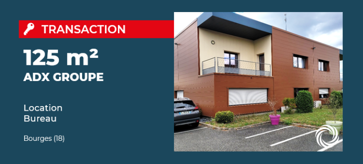 Transaction : Bourges (18), location de 125 m² de bureaux