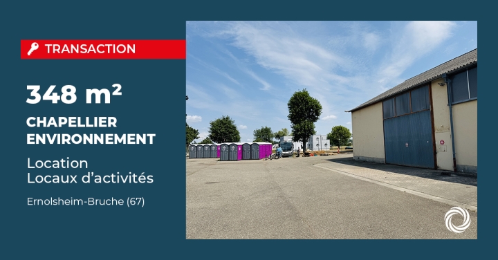 Transaction : Strasbourg (67), CHAPPELIER ENVIRONNEMENT ouvre une nouvelle agence en Alsace