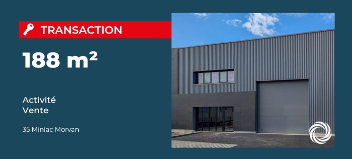 Transaction : Miniac Morvan (35), un investisseur privé acquiert ce local d'activité de 188 m²