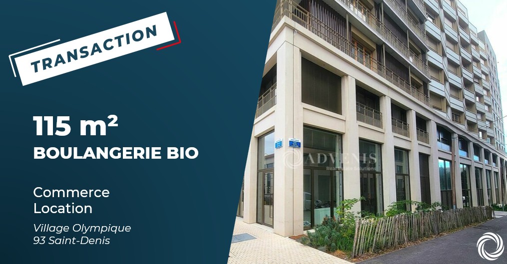 Deuxième transaction réussie au Village Olympique de Saint-Denis (93)