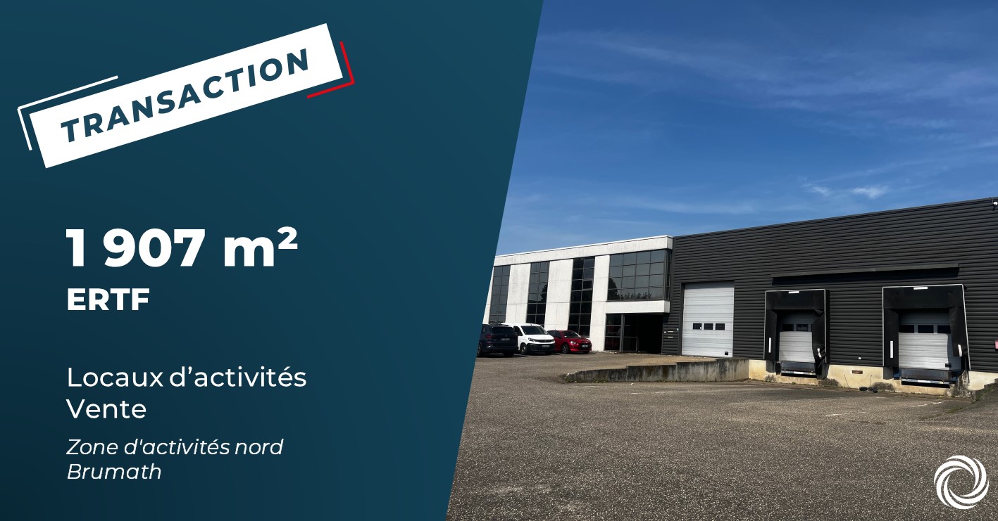 Transaction : Brumath (67), le groupe ERTF acquiert 1 907 m² de locaux d'activité